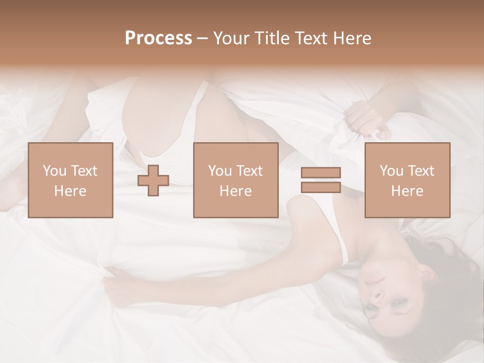 Model White Woman PowerPoint Template