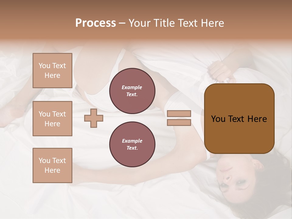 Model White Woman PowerPoint Template