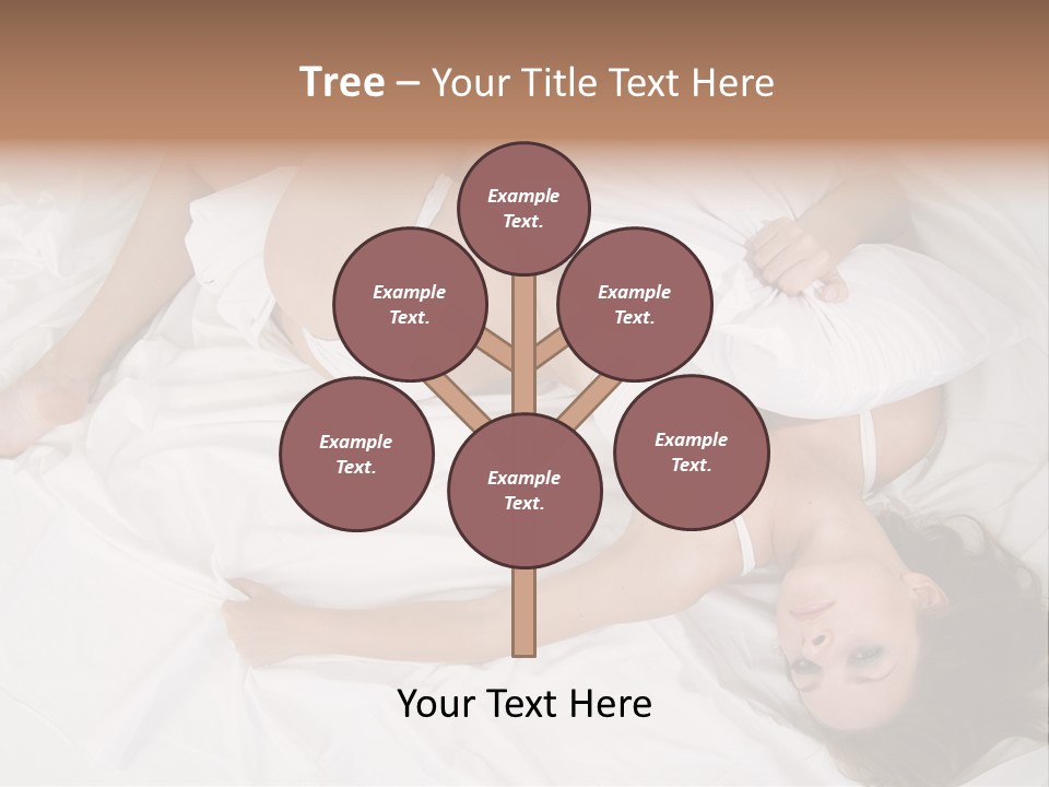 Model White Woman PowerPoint Template