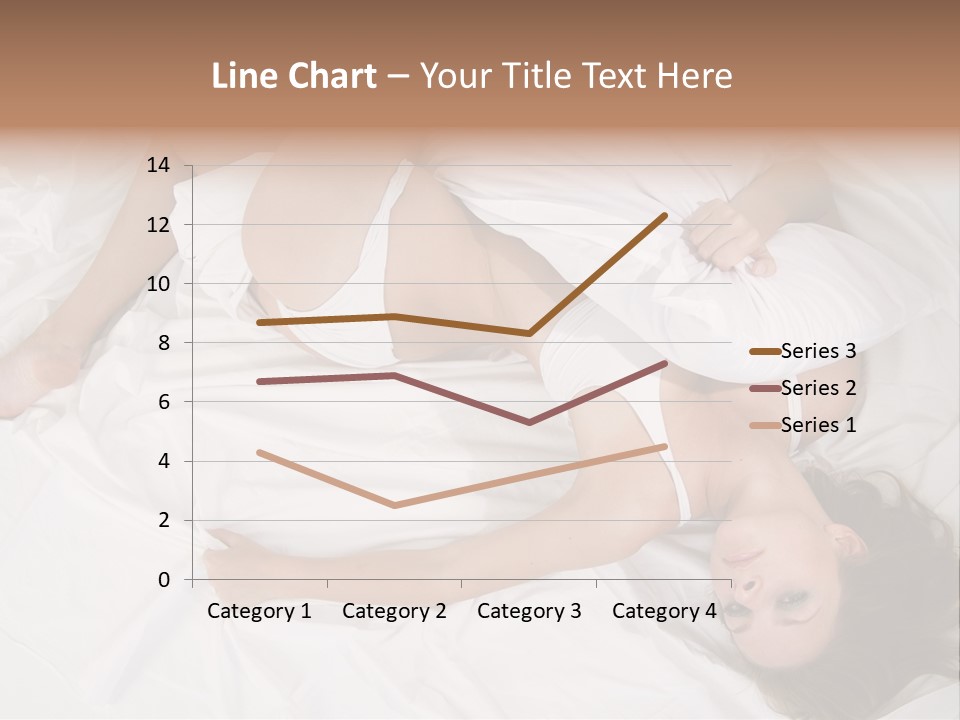 Model White Woman PowerPoint Template