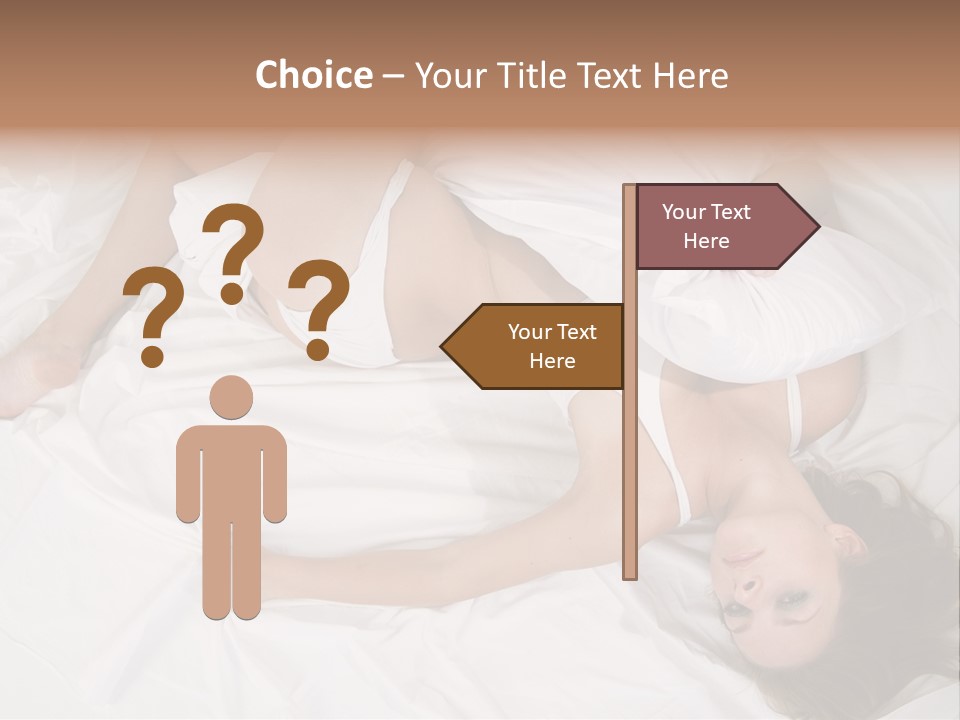 Model White Woman PowerPoint Template