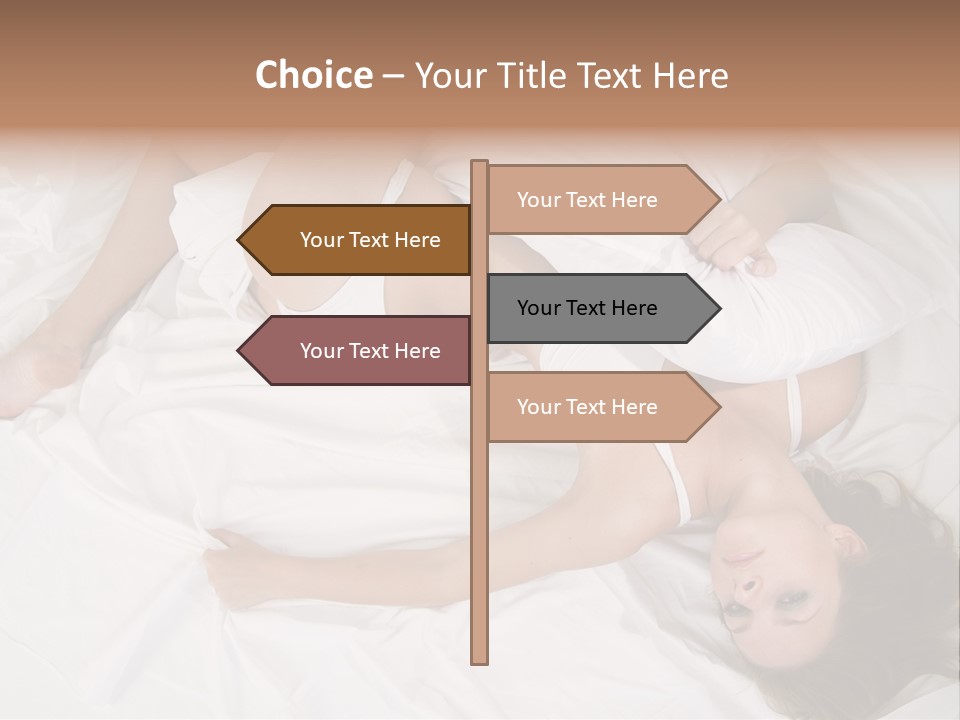 Model White Woman PowerPoint Template