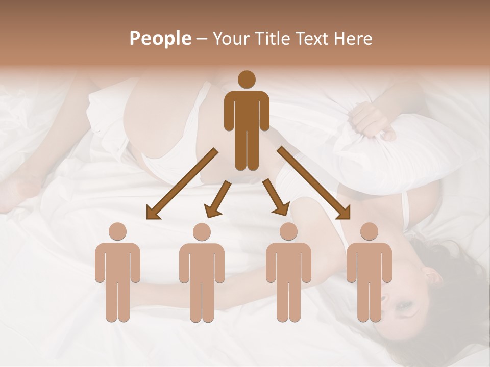 Model White Woman PowerPoint Template