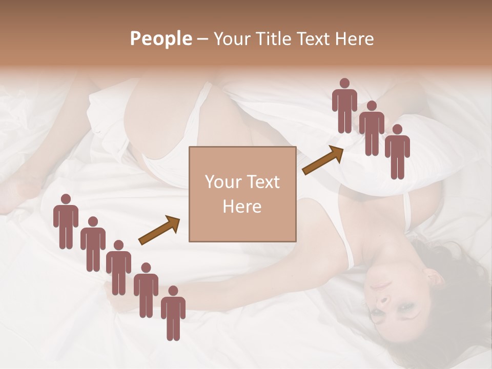 Model White Woman PowerPoint Template