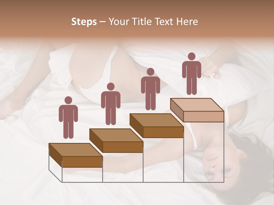 Model White Woman PowerPoint Template