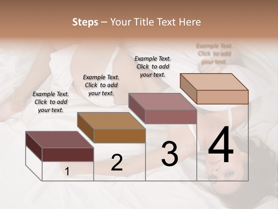 Model White Woman PowerPoint Template