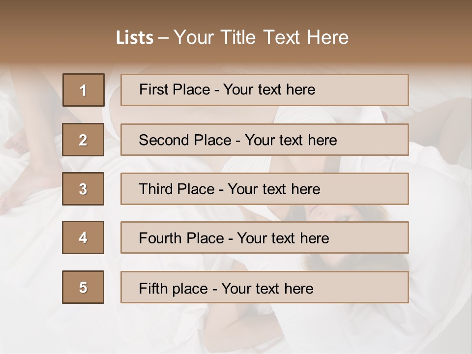 Captivating Female White PowerPoint Template