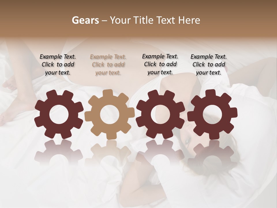 Captivating Female White PowerPoint Template