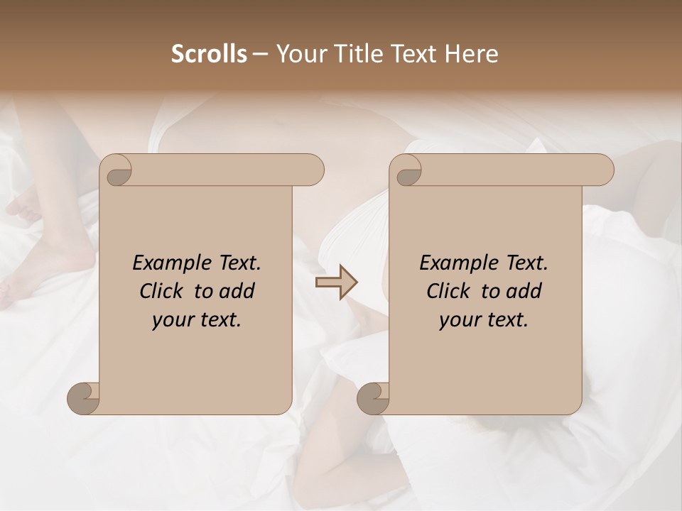 Captivating Female White PowerPoint Template