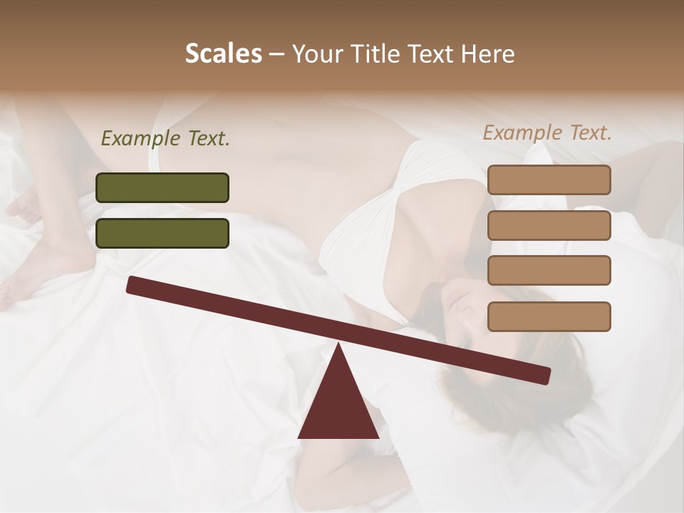 Captivating Female White PowerPoint Template