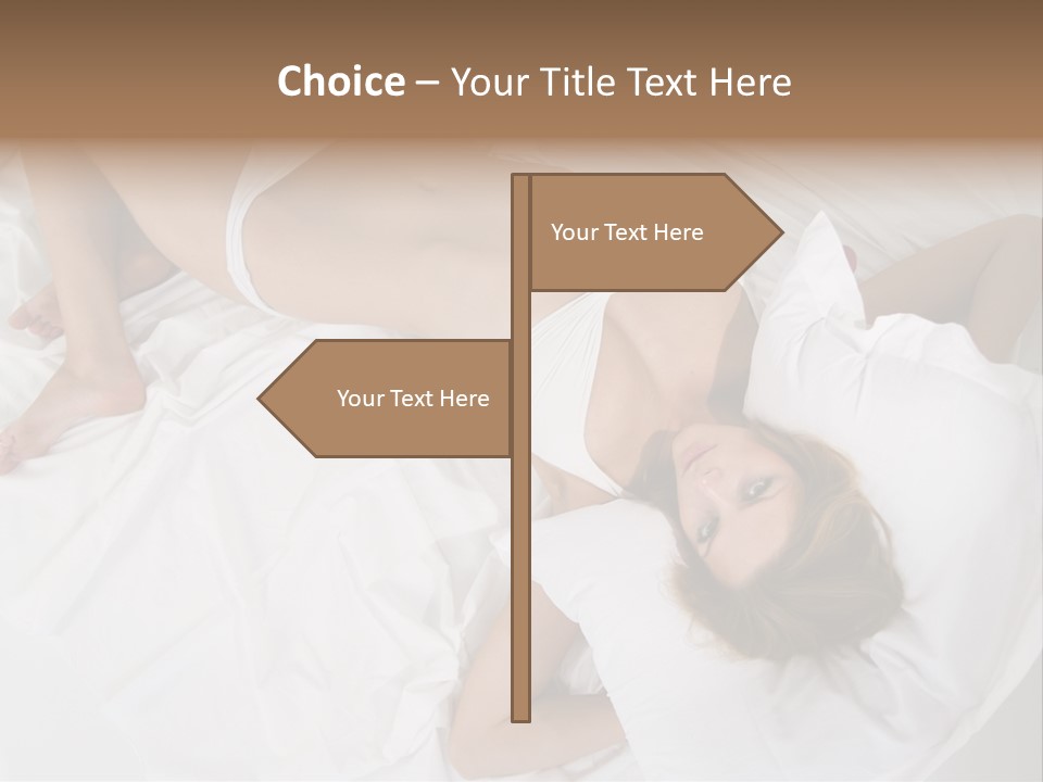 Captivating Female White PowerPoint Template