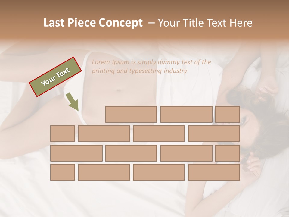 Girl Captivating Rest PowerPoint Template