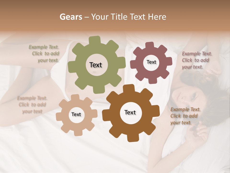 Girl Captivating Rest PowerPoint Template