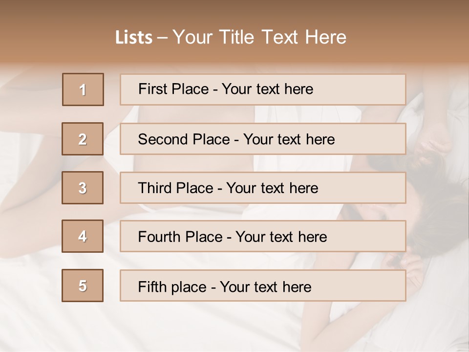 Girl Captivating Rest PowerPoint Template