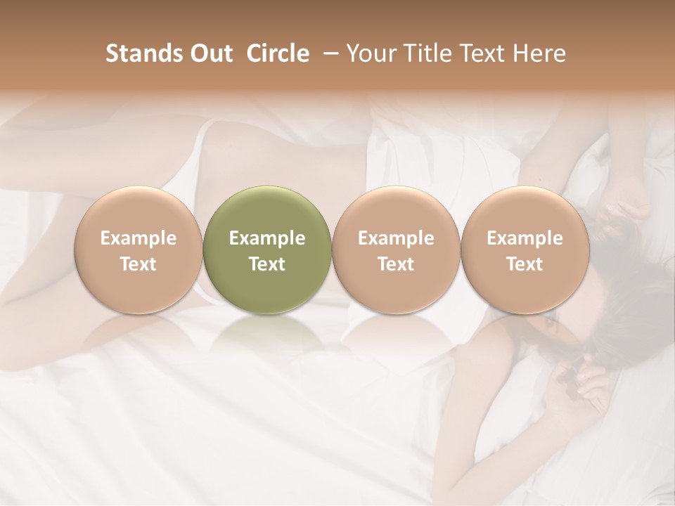 Girl Captivating Rest PowerPoint Template
