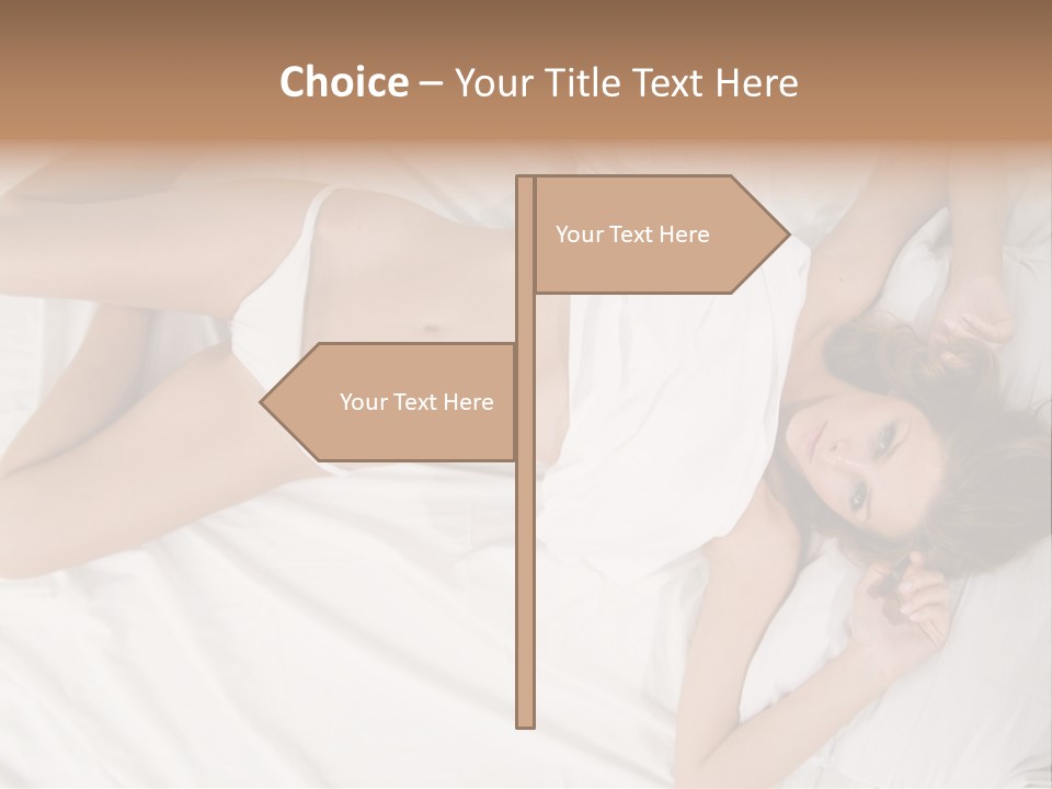 Girl Captivating Rest PowerPoint Template