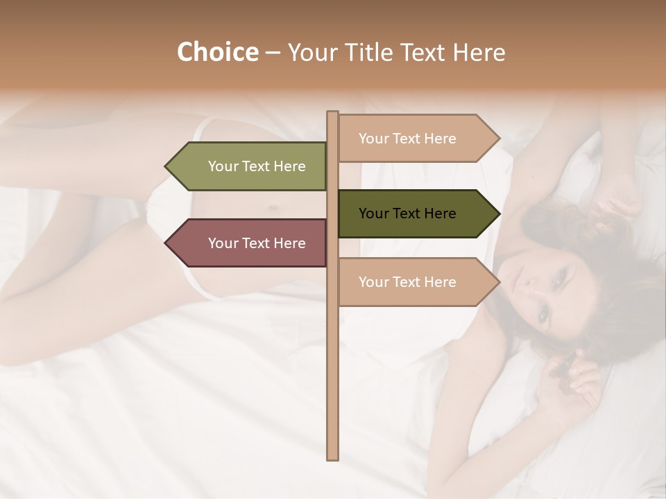 Girl Captivating Rest PowerPoint Template