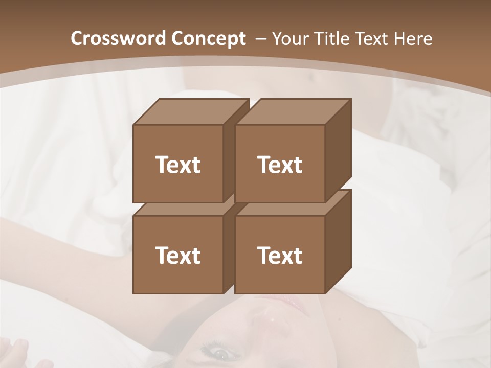 White Expanse Blond PowerPoint Template