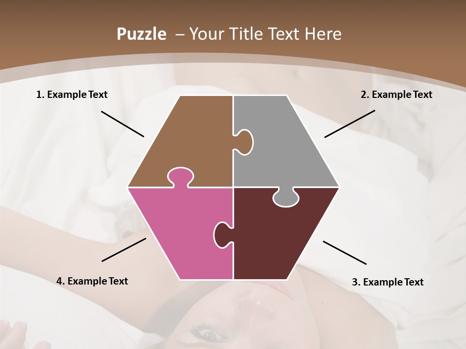 White Expanse Blond PowerPoint Template