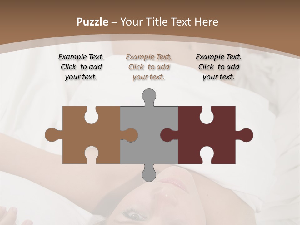 White Expanse Blond PowerPoint Template