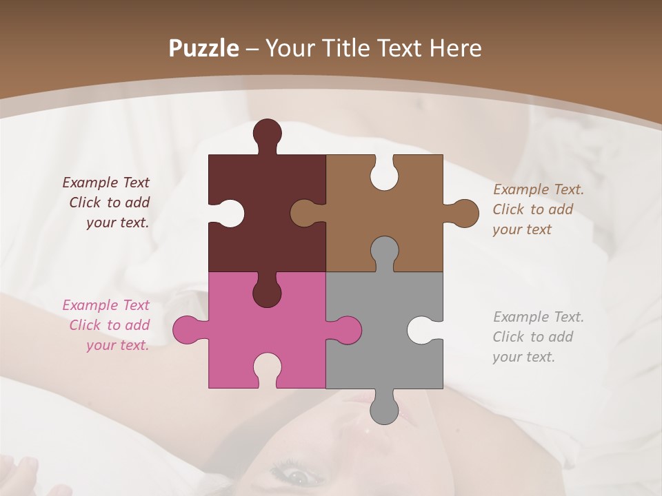 White Expanse Blond PowerPoint Template