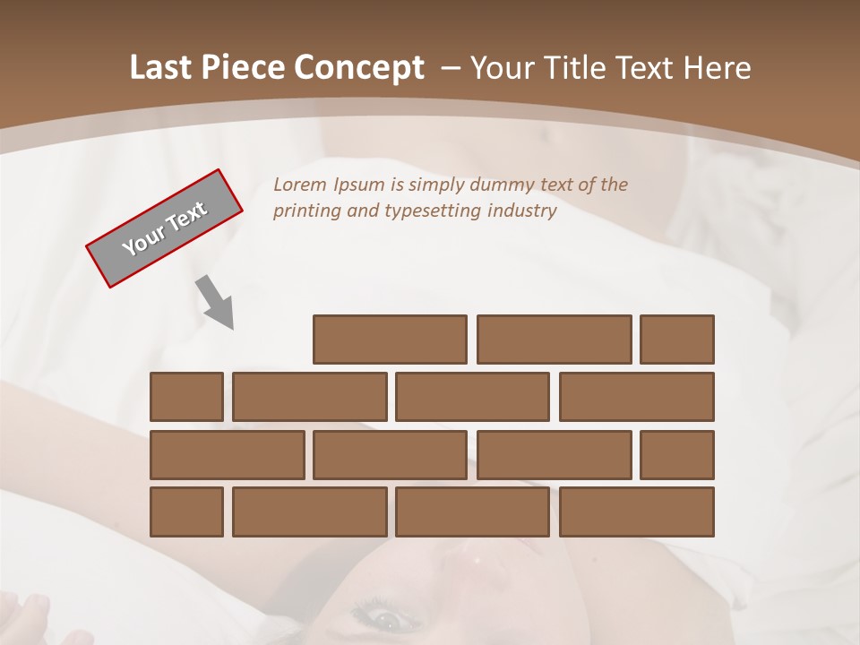 White Expanse Blond PowerPoint Template