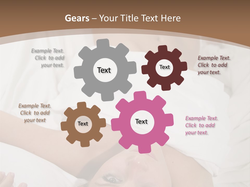 White Expanse Blond PowerPoint Template