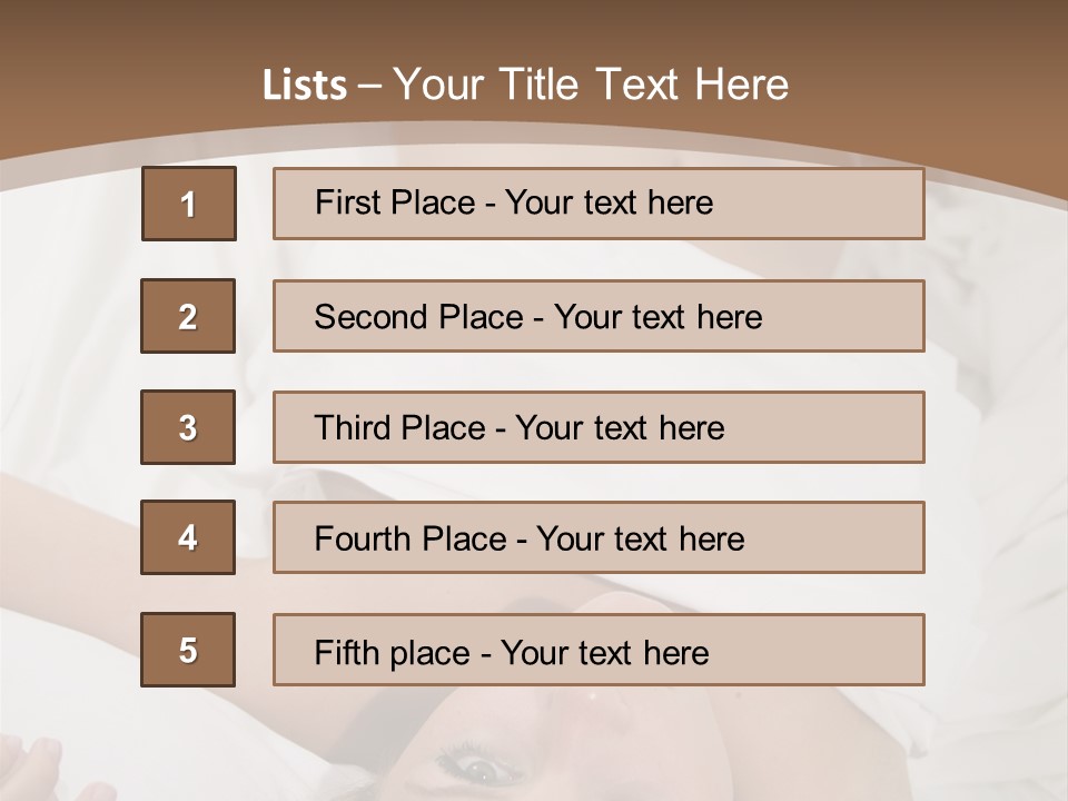 White Expanse Blond PowerPoint Template
