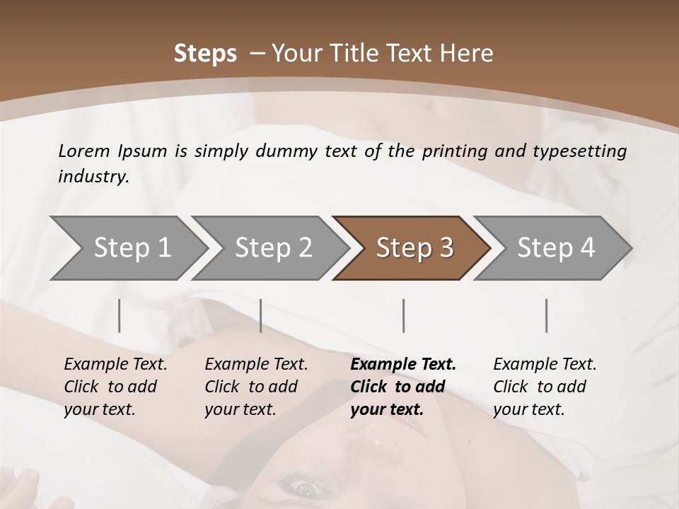 White Expanse Blond PowerPoint Template