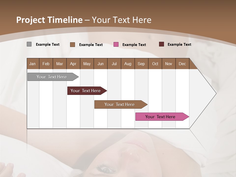 White Expanse Blond PowerPoint Template