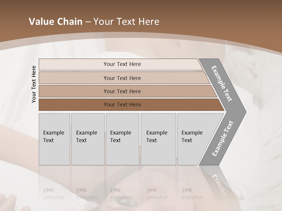 White Expanse Blond PowerPoint Template