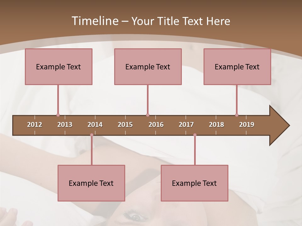 White Expanse Blond PowerPoint Template