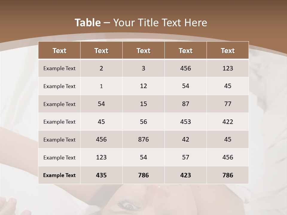 White Expanse Blond PowerPoint Template