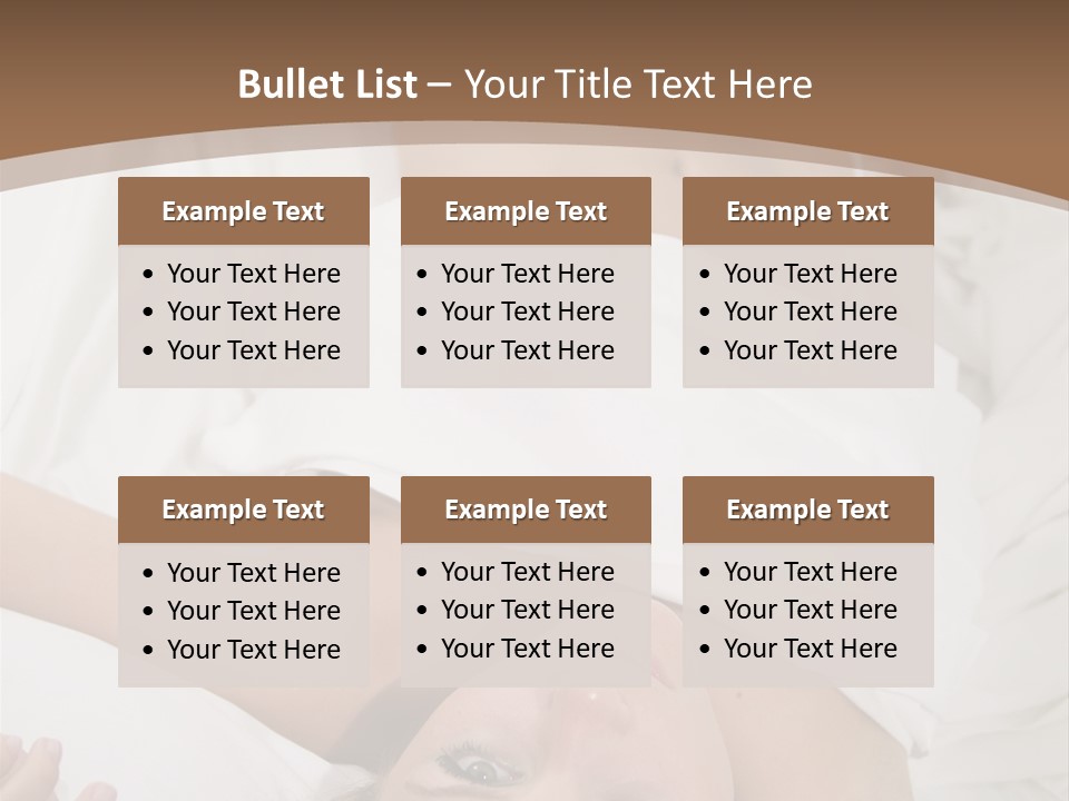 White Expanse Blond PowerPoint Template