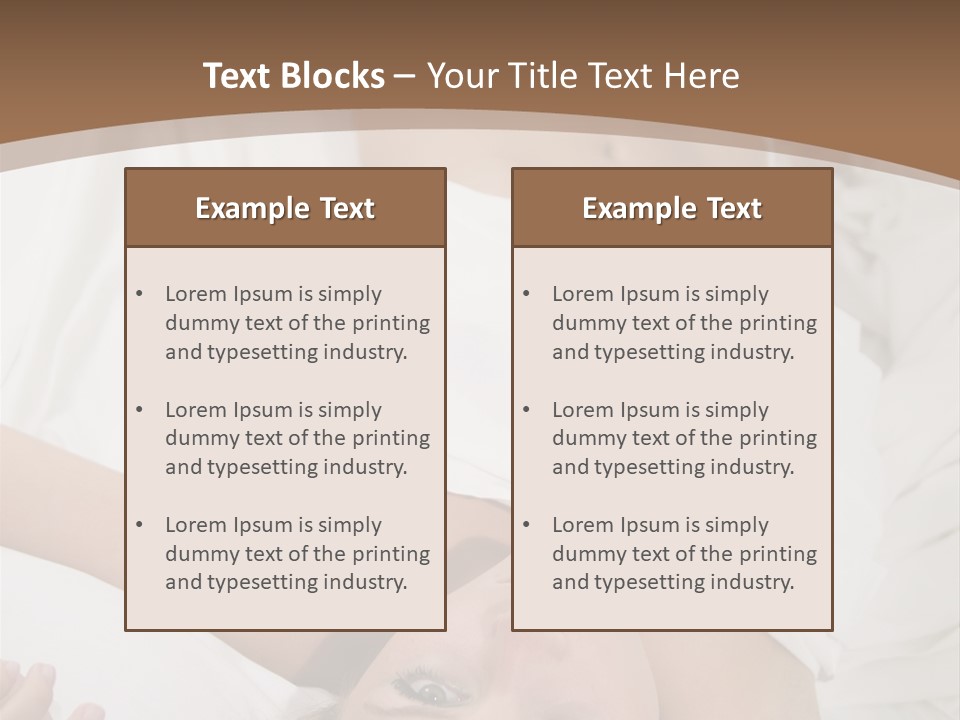 White Expanse Blond PowerPoint Template