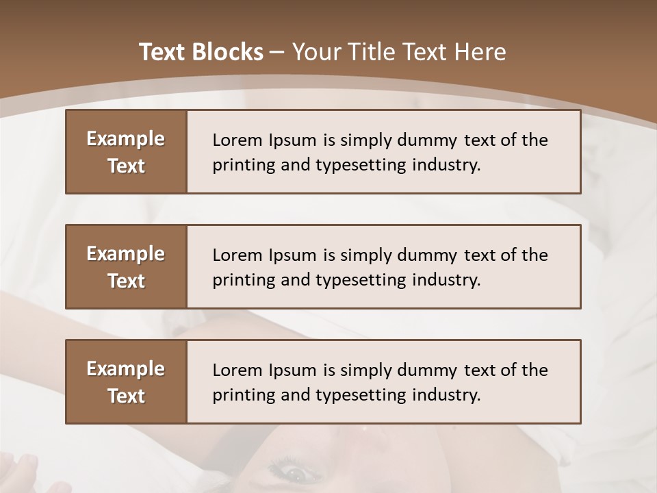 White Expanse Blond PowerPoint Template