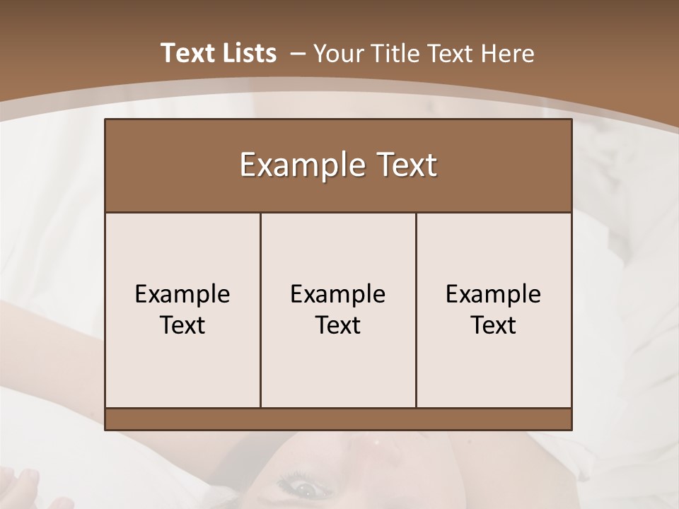 White Expanse Blond PowerPoint Template