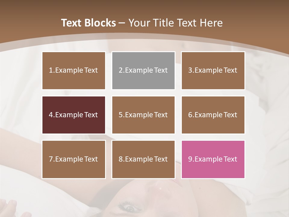 White Expanse Blond PowerPoint Template