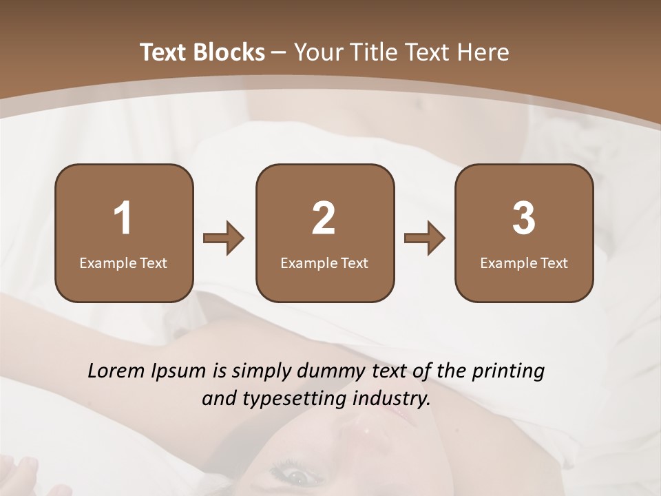 White Expanse Blond PowerPoint Template