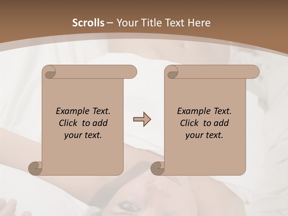 White Expanse Blond PowerPoint Template