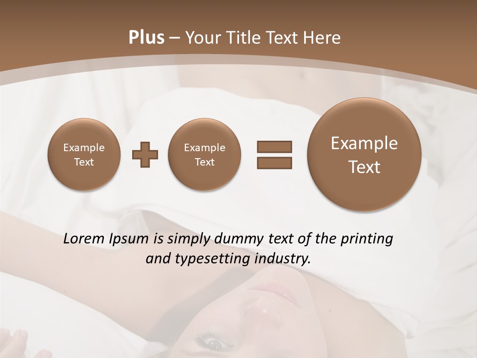 White Expanse Blond PowerPoint Template