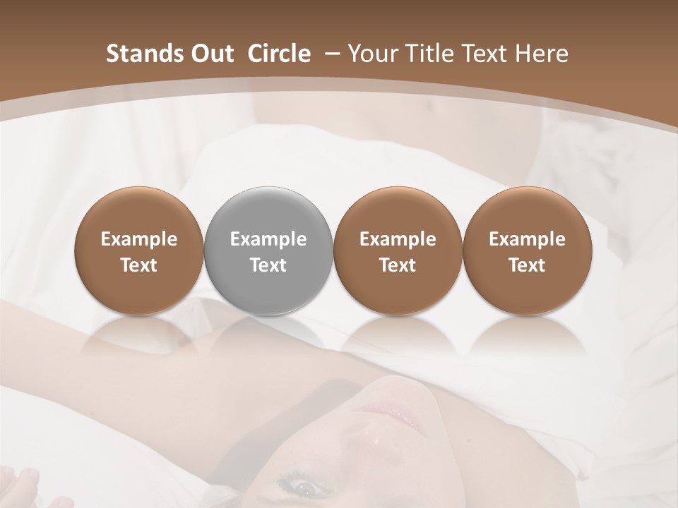 White Expanse Blond PowerPoint Template