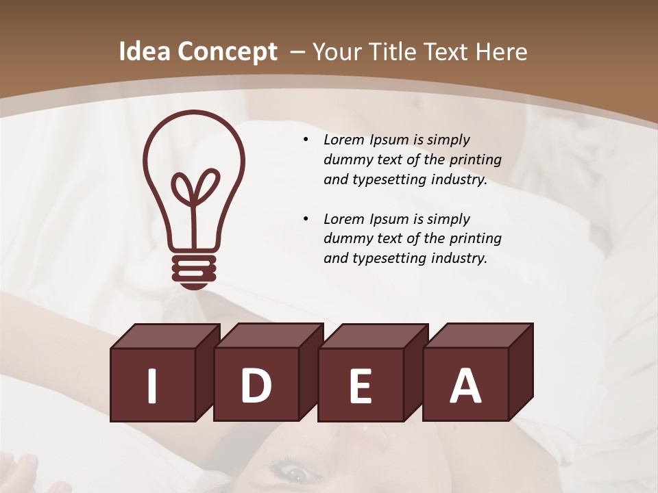 White Expanse Blond PowerPoint Template