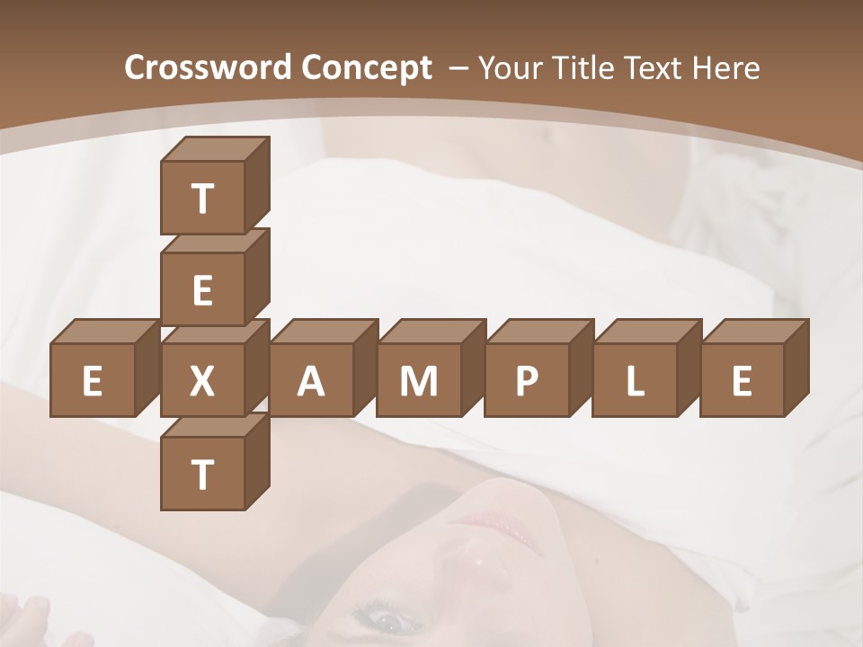 White Expanse Blond PowerPoint Template