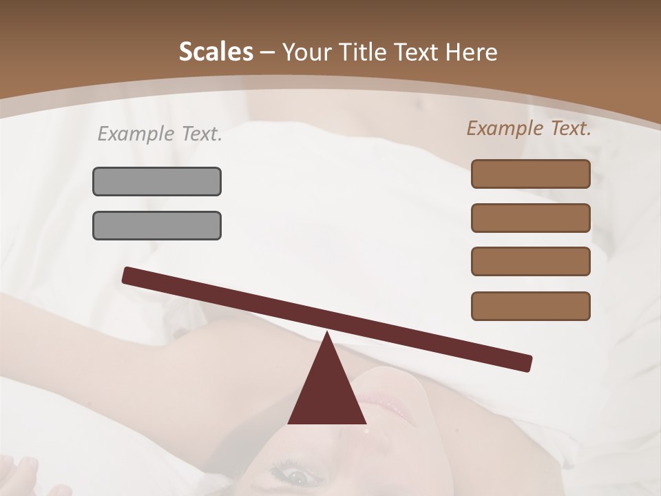 White Expanse Blond PowerPoint Template