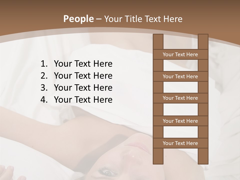 White Expanse Blond PowerPoint Template