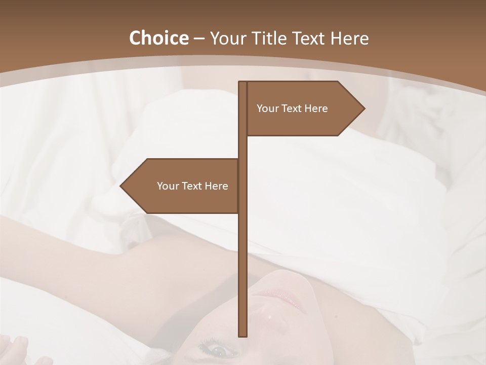 White Expanse Blond PowerPoint Template