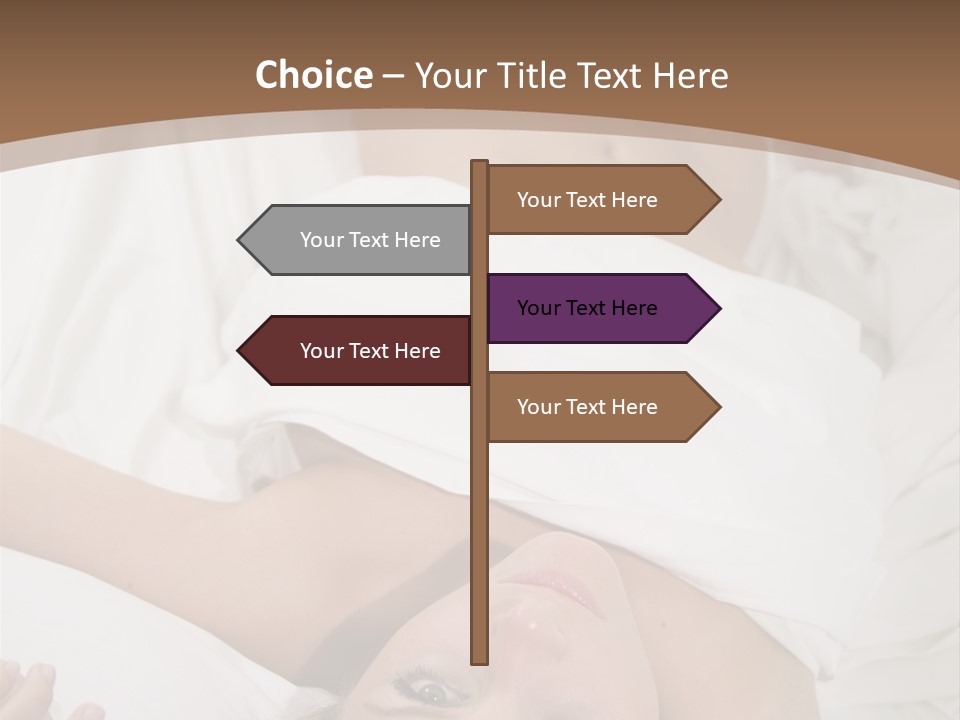 White Expanse Blond PowerPoint Template