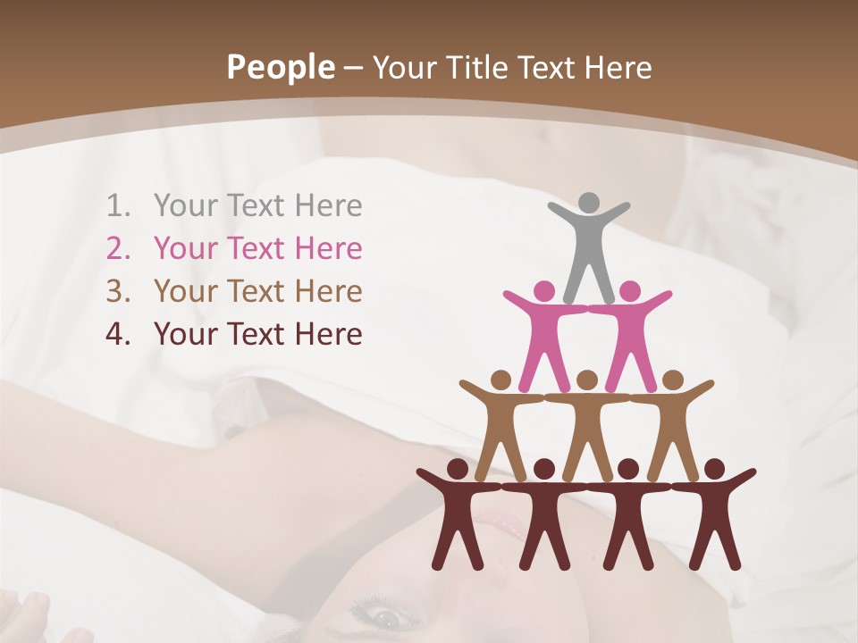 White Expanse Blond PowerPoint Template