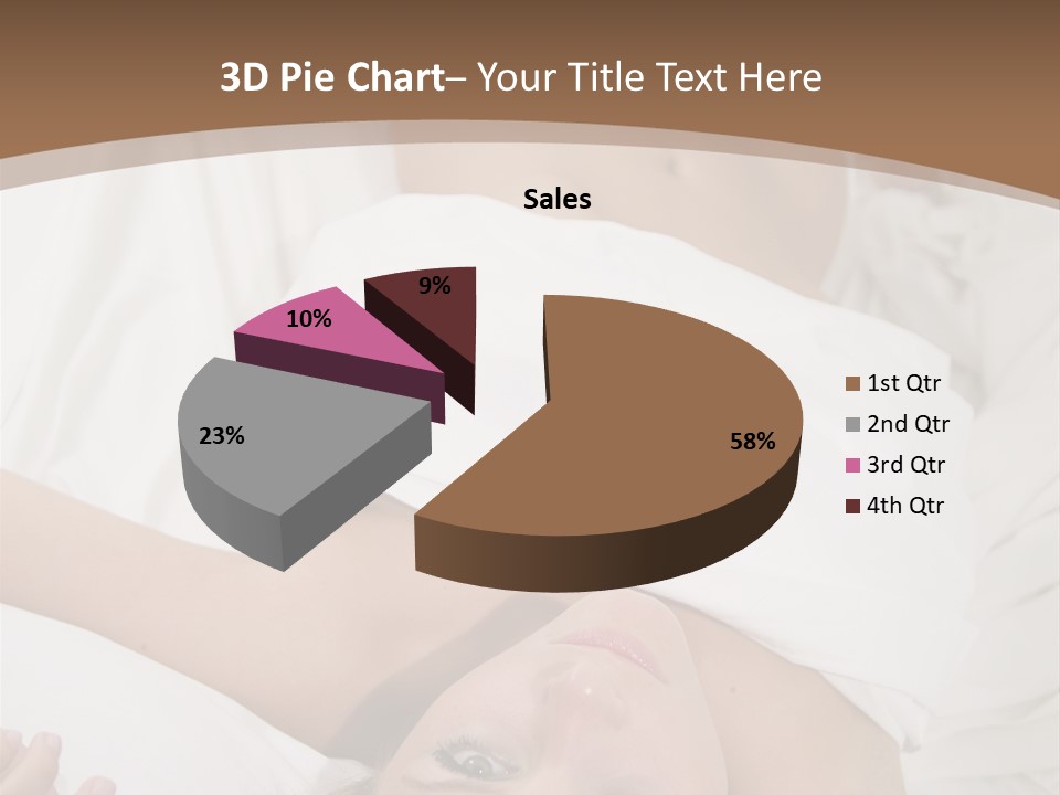 White Expanse Blond PowerPoint Template